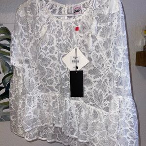 Selfie Leslie Laced Blouse